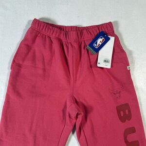 Chicago Bulls NBA Pink Jogger Sweatpants Small NBA Basketball 47 Brand NWT